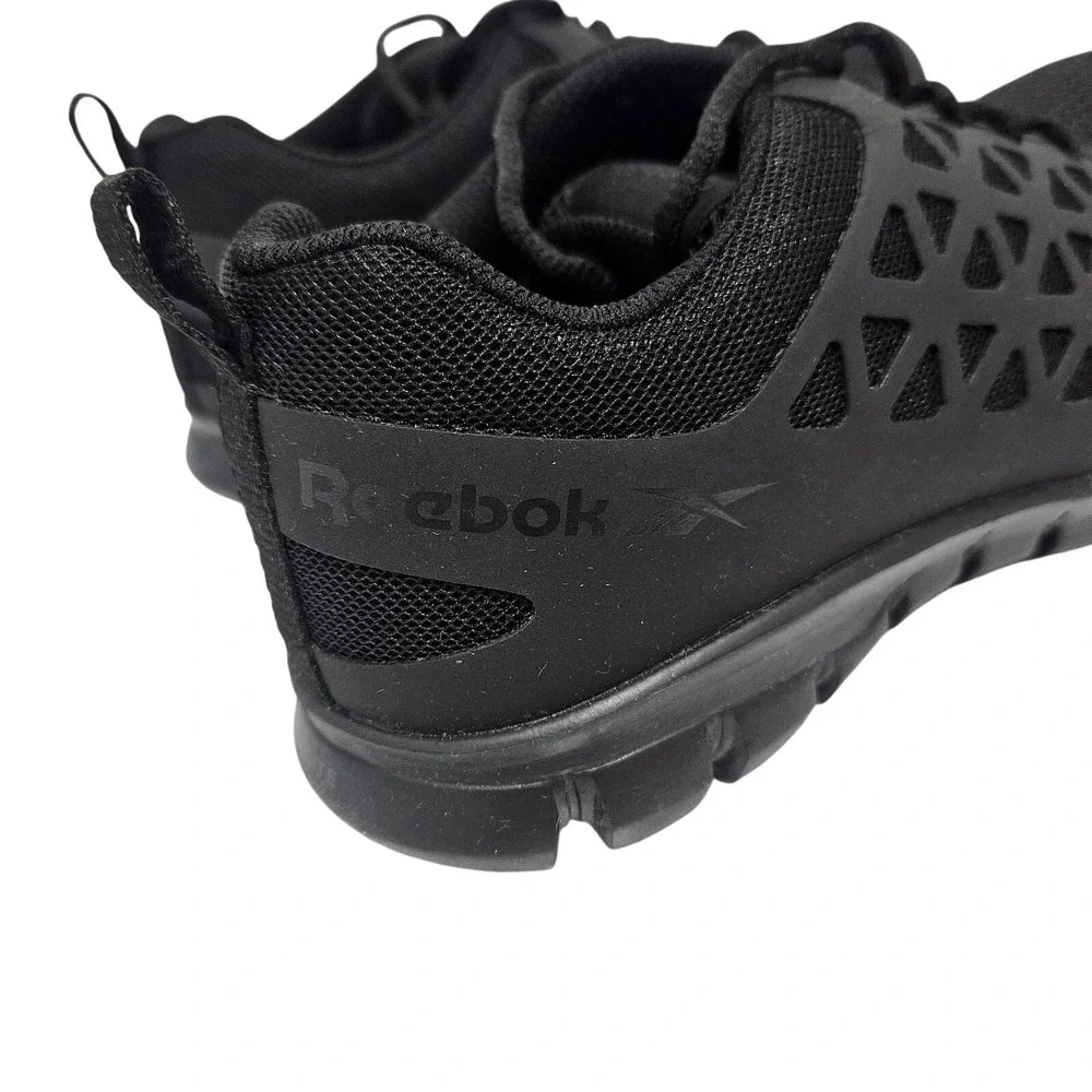 Reebok Sublite Cushion Work Slip Resistant Black Shoes Women's Size 8.5 Wide New